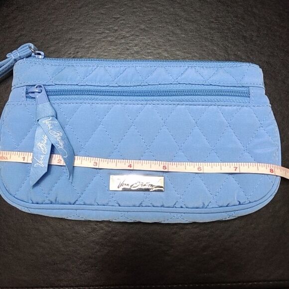 Vera Bradley quilted blue wristlet - Picture 4 of 8